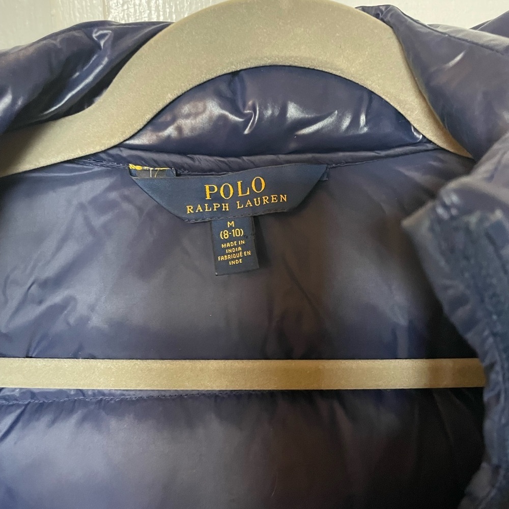 Polo Ralph Lauren insulated puffer jacket girls size M (8/10) - Picture 4 of 7